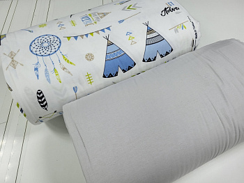 Вігвам/св. сірий, Turkish flannel (Євро)