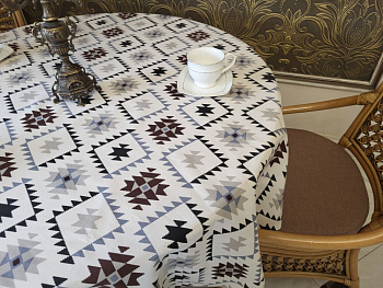 Скатертина Етно, овал (Овал 110/140 см)