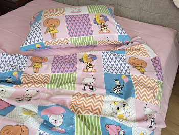 Звірята/рожевий, Turkish flannel (Полут. на рез.)