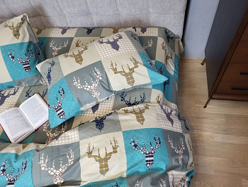 Трофей бірюза, Turkish flannel (Двоспальний)