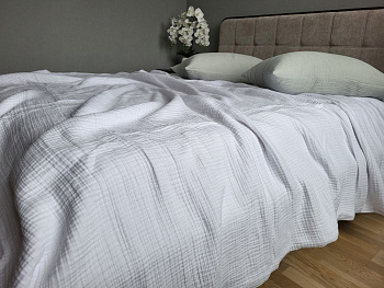 WHITE, MUSLIN (Плед 110*140 см)