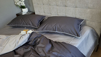 Сатин однотонний №240+№251, з кантом (Сімейний)