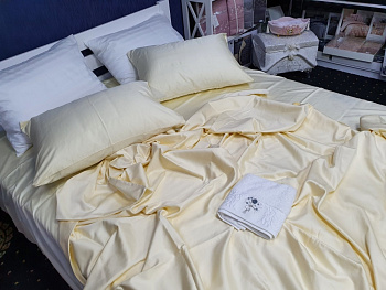 Сатин однотонний CHAMPAGNE, №081 (Двоспальний)