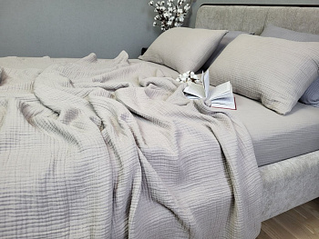 WARM GREY, MUSLIN (Плед 200*220см)