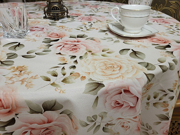 Скатертина Чайна троянда (160/280 см)