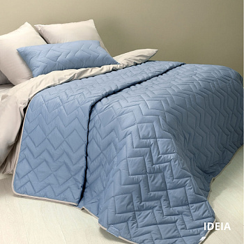 Покривало IZZI, джинс/св. сірий (220/240 см)