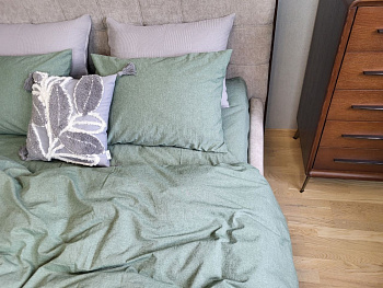 Forest Green, Washed Cotton W1151 (Двоспальний)