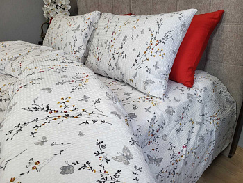 Ніженка біла, GOFRE нав 50/70см (Двоспальний)