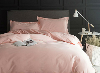 Сатин однотонний LIGHT PINK, №351 (Полуторний)