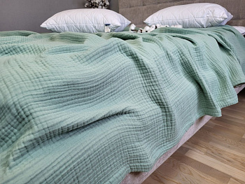 SPRING GREENS, MUSLIN (Плед 110*140 см)