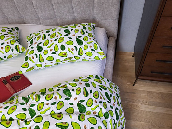 Авокадо/білий, Turkish flannel (Євро на резин.)