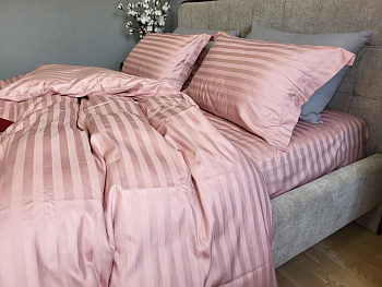 Stripe PREMIUM, POWDER PINK 2/2см (Полуторний)