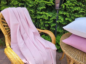 Піке Вафелька, Св. рожевий (Плед 180*220см)