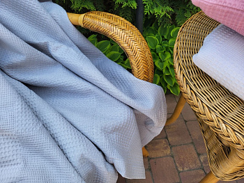 Піке Вафелька, Сірий (Плед 160*220см)