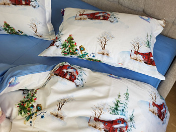 Сатин PREMIUM, NEW YEAR (Євро)