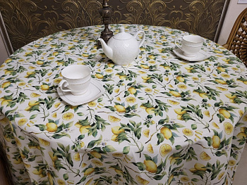 Скатертина Цитрус, кругла (Діаметр 170см)