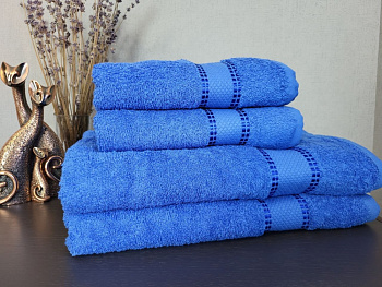 Рушник махровий SPIRIT, синій (Лице 50/90см)