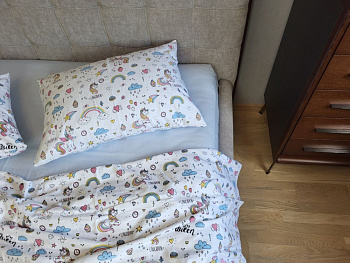 Єдиноріг/блакитний, Turkish flannel (Сімейний)