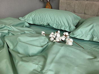 SOLO № S200, cotton з рюшею (Полуторний)