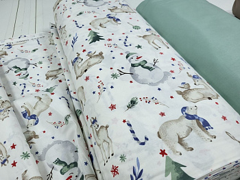 Різдвяний настрій, cotton підк. Цільн. (Полут. на рез.)