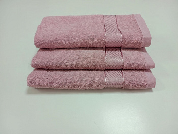 Рушник махровий, Рожевий 400г/м2 (Руки 40/70см)