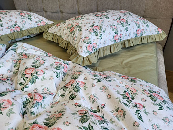 Каприз, cotton з рюшею (Двоспальний)