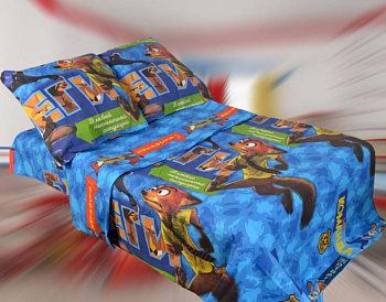 Звірополіс, бязь (Двоспальний)