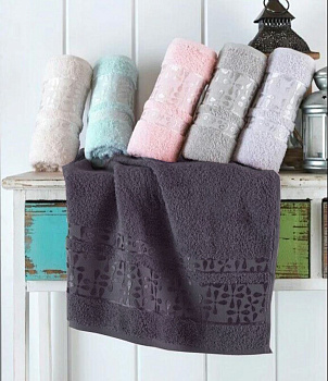 Рушники махрові VIP COTTON ECE, чорниця (Сауна)