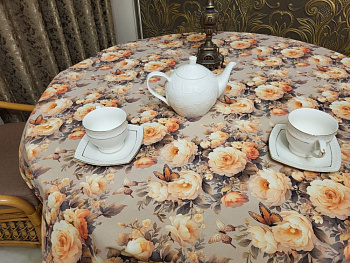 Скатертина Аромат, овал (Овал 140/220 см)