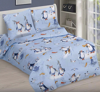 Пінгвінята-риболови, бязь (Дитячий на рез.)