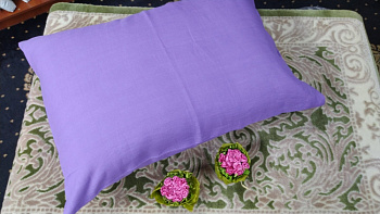 Нав. - 1 шт. Бузковий, льон 100% (Набір 40*60см)