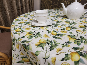 Скатертина Цитрус, овал (Овал 140/180 см)
