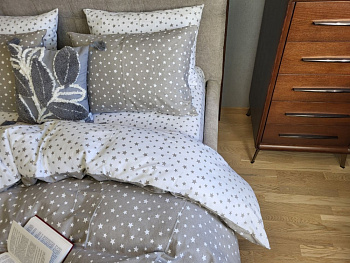 Зіронька сіро-беж, Turkish flannel (Двоспальний)