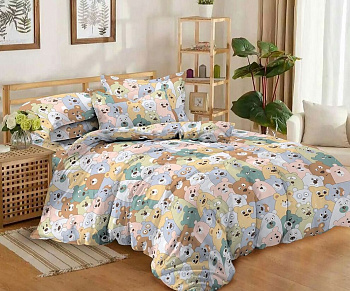 Ведмежата, бязь (Полуторний)