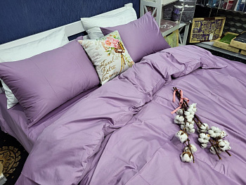 Сатин однотонний LUX, VIOLET 50/70 нав. (Полуторний)