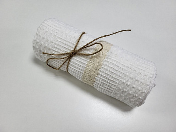 Рушник ПІКЕ Прованс, Білий (40*60см)