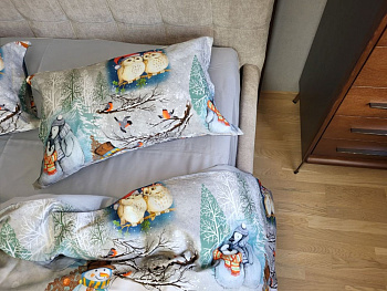 Сатин PREMIUM, SNOWY FOREST NEW (Двосп. на рез.)